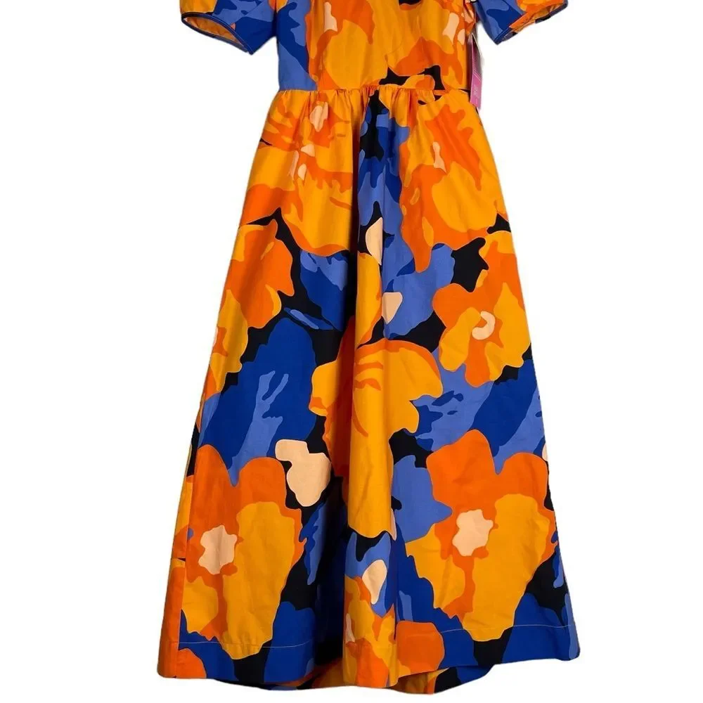 Tabitah Brown Target Floral Print Midi Dress Size 0 New with Tags‎
